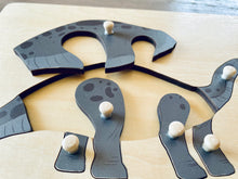 Load image into Gallery viewer, Brontosaurus Wooden Peg Puzzle