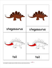 Load image into Gallery viewer, Nomenclature Dinosaur Cards Bundle -5 sets-DIY Digital Download