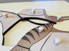 Load image into Gallery viewer, Pterodactyl Wooden Peg Puzzle