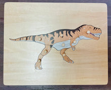 Load image into Gallery viewer, T-Rex Wooden Peg Puzzle
