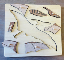 Load image into Gallery viewer, Pterodactyl Wooden Peg Puzzle
